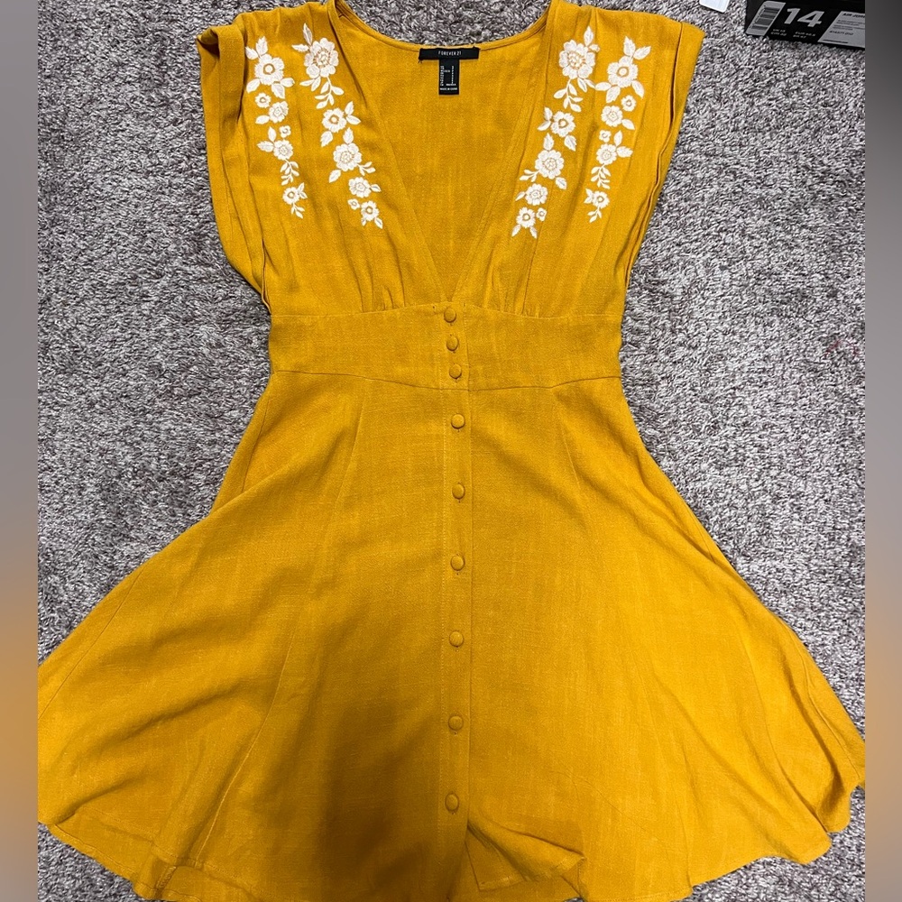 Forever 21 Yellow Dress